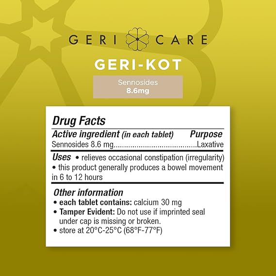 SENNA 8.6MG (SENOKOT) TABS 100CT