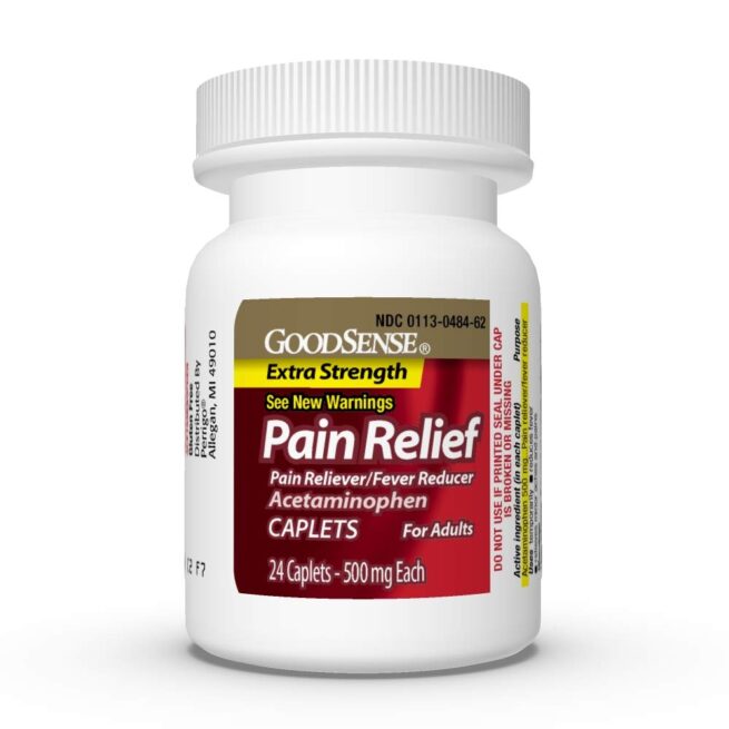 PAIN RELIEVER XS ACETAMINOFEN 500MG CAP 24CT