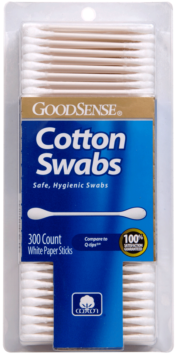 COTTON SWABS 300CT GOODSENSE