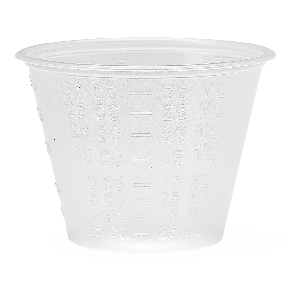NON-STERILE GRADUATED PLASTIC MEDICINE CUPS 1 OZ 100 CT