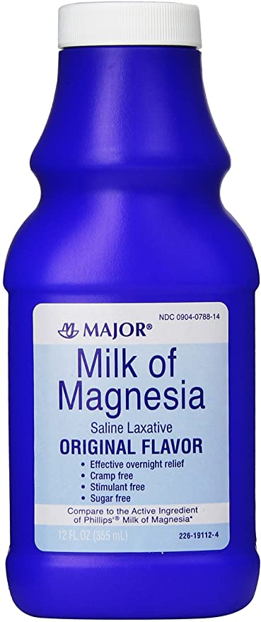 MILK OF MAGNESIA 1200MG 15 ML LIQ 355 ML 12OZ