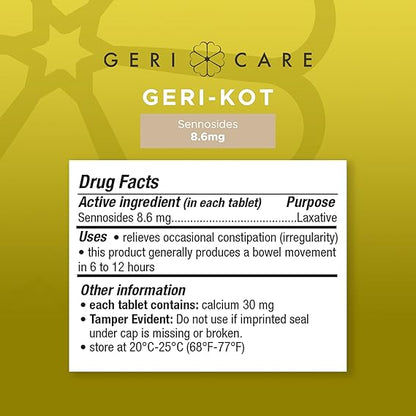 SENNA 8.6MG (SENOKOT) TABS 100CT