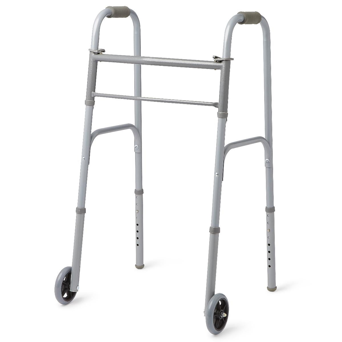 Walker 2 Button W/5In Wheels Basic 1CT [Medline Industries Holdings]
