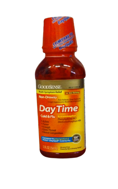 Multi-Symptom Daytime Cold & Flu Liquid 12oz