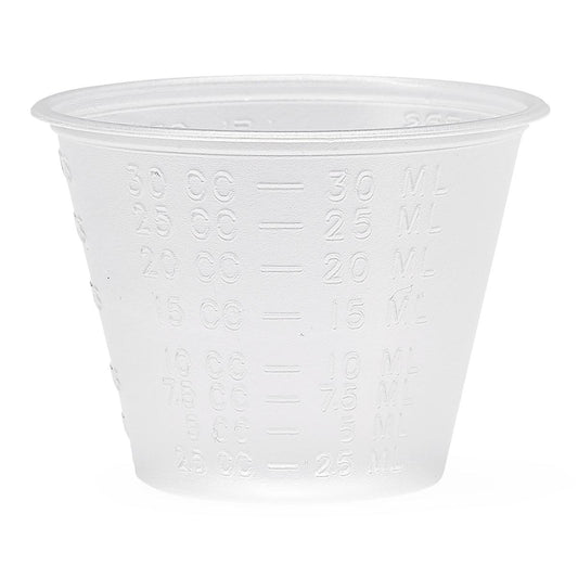 NON-STERILE GRADUATED PLASTIC MEDICINE CUPS 1 OZ 100 CT