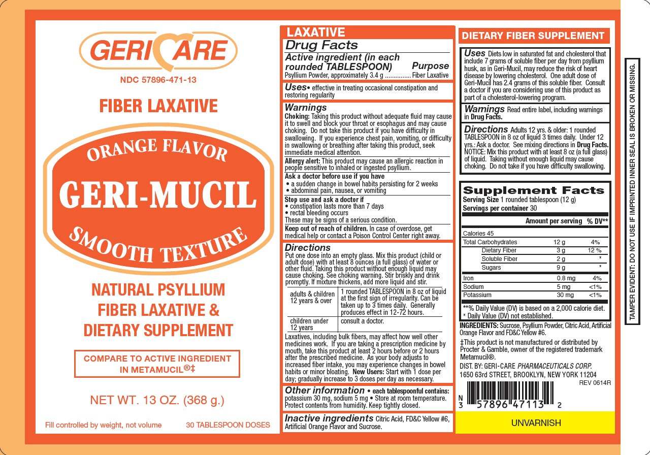 Psyllium Powder Orange Metamucil 13oz