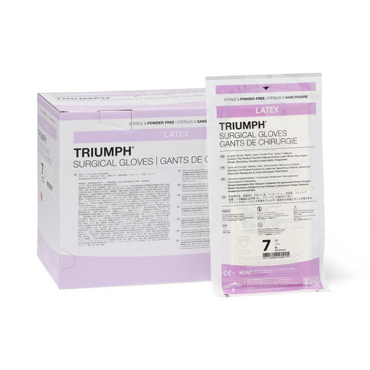 Latex Surgical Gloves PF Triumph 7" 50 pair