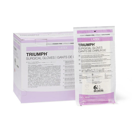 Latex Surgical Gloves PF Triumph 6.5 50 pair