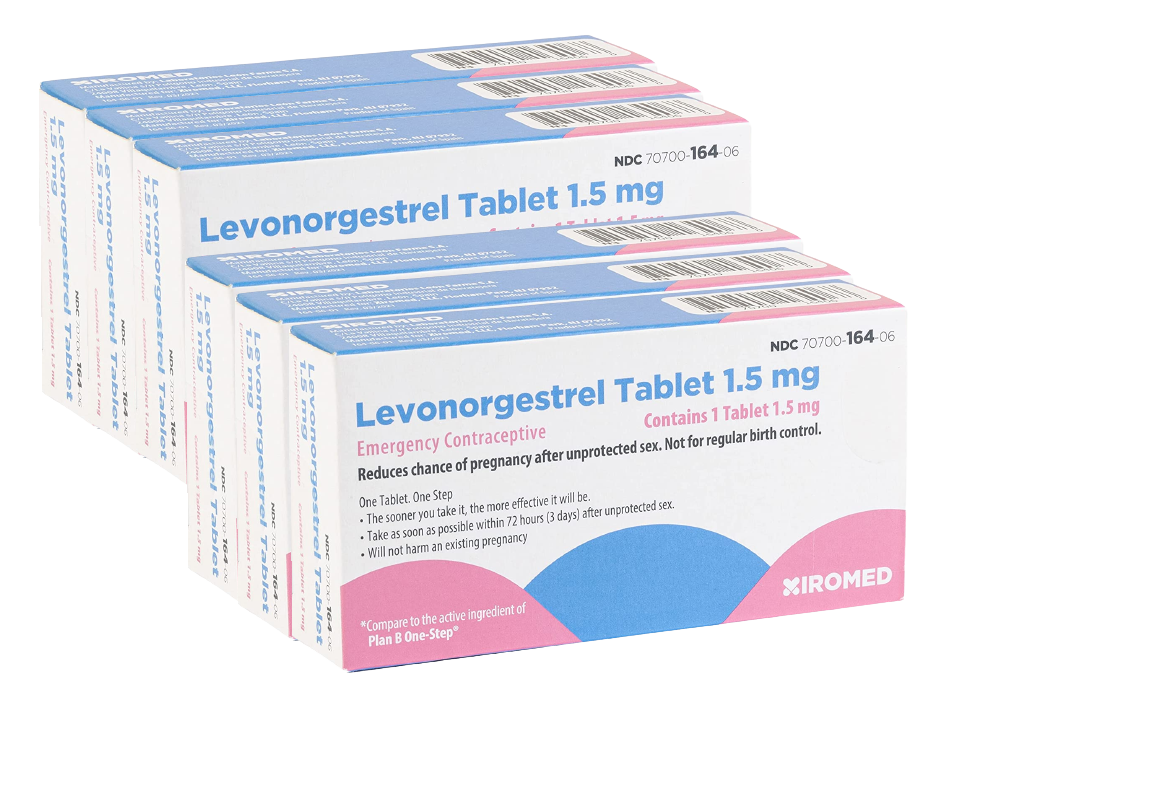 LEVONORGESTREL 1.5MG (PLAN B ONE STEP) TABS 1CT (6 PACK)