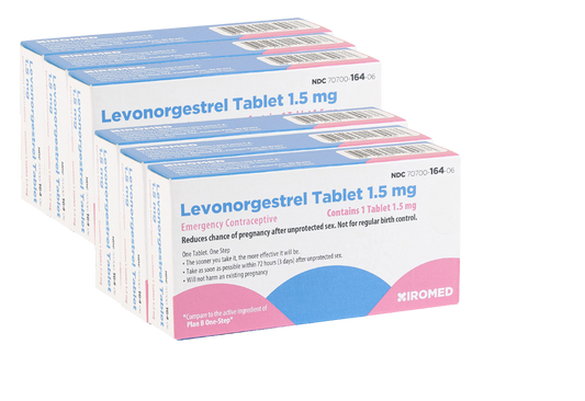 LEVONORGESTREL 1.5MG (PLAN B ONE STEP) TABS 1CT (6 PACK)