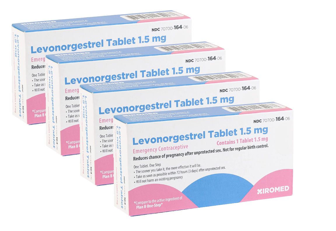 LEVONORGESTREL 1.5MG (PLAN B ONE STEP) TABS 1CT (4 PACK)