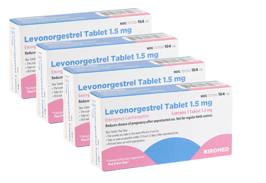 LEVONORGESTREL 1.5MG (PLAN B ONE STEP) TABS 1CT (4 PACK)