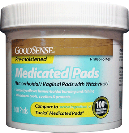 Medicated Pads Canister 100ct